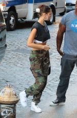BELLA HADID Out in New York 10/13/2018