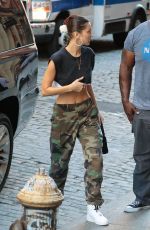 BELLA HADID Out in New York 10/13/2018