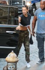 BELLA HADID Out in New York 10/13/2018