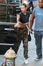 BELLA HADID Out in New York 10/13/2018