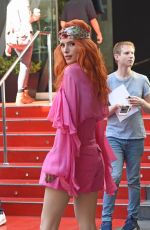 BELLA THORNE Leaves W Hotel in West Hollywood 10/01/2018