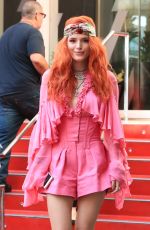 BELLA THORNE Leaves W Hotel in West Hollywood 10/01/2018