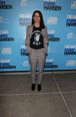 BETH DOVER at Dear Evan Hansen Opening in Los Angeles 10/20/2018