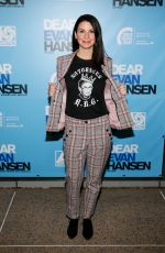 BETH DOVER at Dear Evan Hansen Opening in Los Angeles 10/20/2018