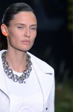 BIANCA BALTI at Off White Eunway Show at Paris Fashion Week 09/27/2018