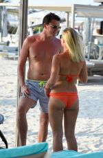 BILLIE FAIERS in Bikini at a Beach in Dubai 10/25/2018