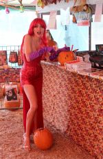 BLANCA BLANCO as Jessica Rabbit at a Pumpkin Patch in Los Angeles 10/22/2018