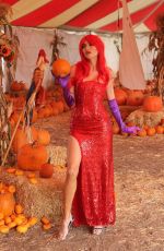 BLANCA BLANCO as Jessica Rabbit at a Pumpkin Patch in Los Angeles 10/22/2018