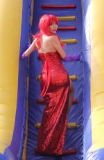 BLANCA BLANCO as Jessica Rabbit at a Pumpkin Patch in Los Angeles 10/22/2018
