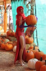 BLANCA BLANCO as Jessica Rabbit at a Pumpkin Patch in Los Angeles 10/22/2018