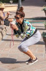 BLANCA BLANCO Out with Her Bunny in Los Angeles 10/28/2018
