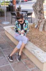 BLANCA BLANCO Out with Her Bunny in Los Angeles 10/28/2018