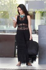 BRIE BELLA at LAX Airport in Los Angeles 10/09/2018