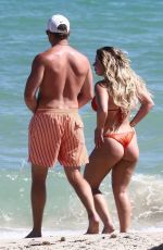 BRIELLE BIERMANN in Bikini on the Beach in Miami Beach 10/20/2018
