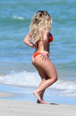 BRIELLE BIERMANN in Bikini on the Beach in Miami Beach 10/20/2018