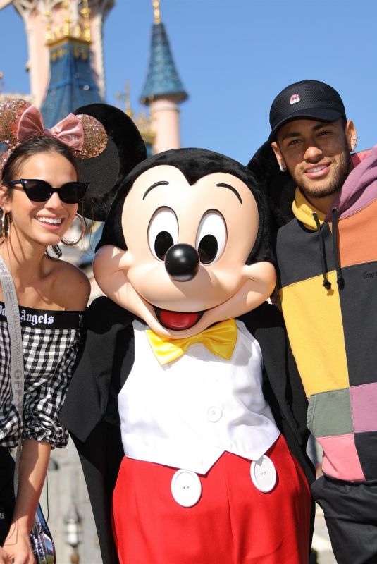 BRUNA MARQUEZINE and Neymar at Disneyland in Paris 09/30/2018