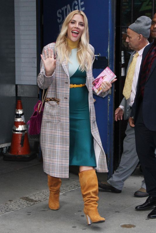 BUSY PHILIPPS Leaves Good Morning America in New York 10/12/2018