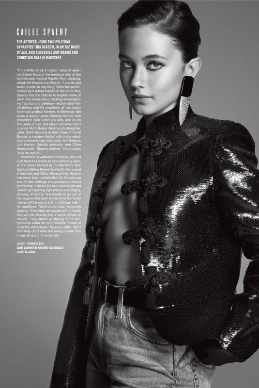 CAILEE SPAENY in V Magazine Issue 115, Fall 2018