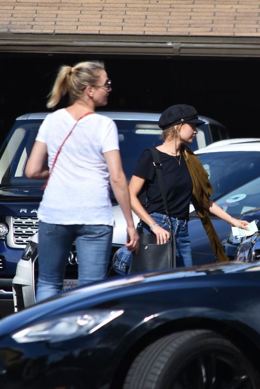 CAMERON DIAZ and NICOLE RICHIE Out in Studio City 10/28/2018