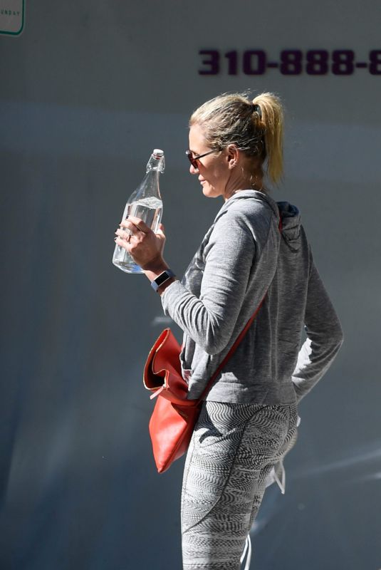 CAMERON DIAZ Leaves a Gym in Beverly Hills 10/19/2018