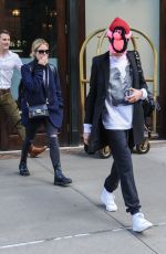 CARA DELEVINGNE and ASHLEY BENSON Leaves Greenwich Hotel in New York 10/19/2018