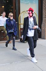 CARA DELEVINGNE and ASHLEY BENSON Leaves Greenwich Hotel in New York 10/19/2018