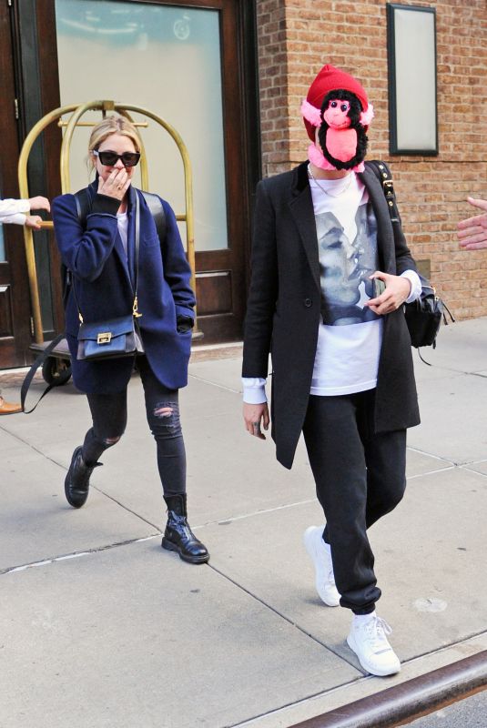 CARA DELEVINGNE and ASHLEY BENSON Leaves Greenwich Hotel in New York 10/19/2018