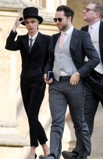 CARA DELEVINGNE at Wedding of Princess Eugenie of York and Jack Brooksbank at St. George