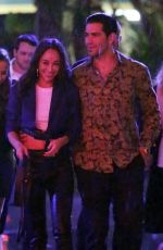 CARA SANTANA and Jesse Metcalfe at Staples Center in Los Angeles 10/12/2018