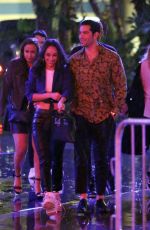 CARA SANTANA and Jesse Metcalfe at Staples Center in Los Angeles 10/12/2018
