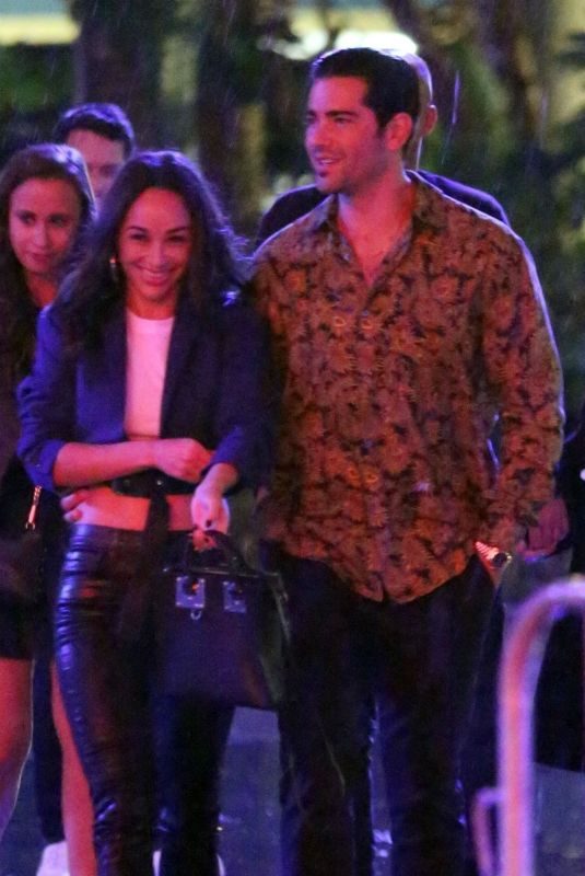 CARA SANTANA and Jesse Metcalfe at Staples Center in Los Angeles 10/12/2018
