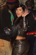 CARDI B Arrives at Tao in New York 10/20/2018