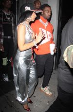 CARDI B Leaves Argyle Nightclub in Los Angeles 10/14/2018