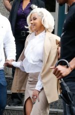 CARDI B Out and About in New York 10/01/2018