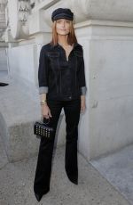 CAROLINE RECEVEUR at Elie Saab Fashion Show in Paris 09/29/2018
