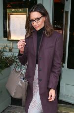 CATHERINE TYLDESLEY Leaves Sexy Fish Restaurant in London 10/25/2018