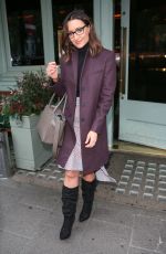CATHERINE TYLDESLEY Leaves Sexy Fish Restaurant in London 10/25/2018