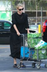 CHARLIZE THERON at Grocery Store in Los Angeles 09/29/2018