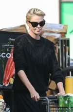 CHARLIZE THERON at Grocery Store in Los Angeles 09/29/2018