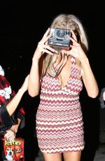 CHARLOTTE MCKINNEY Arrives at a Halloween Party in Beverly Hills 10/27/2018