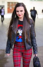 CHER LLOYD Promoting Her None of My Business Single at BBC Radio in London 10/26/2018