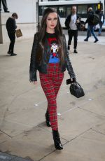 CHER LLOYD Promoting Her None of My Business Single at BBC Radio in London 10/26/2018