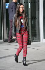 CHER LLOYD Promoting Her None of My Business Single at BBC Radio in London 10/26/2018
