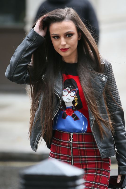 CHER LLOYD Promoting Her None of My Business Single at BBC Radio in London 10/26/2018