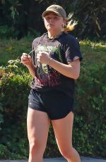 CHLOE KORETZ Out Jogging in Los Angeles 10/22/2018