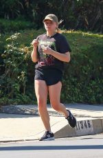 CHLOE KORETZ Out Jogging in Los Angeles 10/22/2018