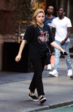 CHLOE MORETZ Out and About in New York 10/10/2018