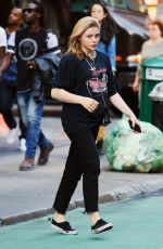 CHLOE MORETZ Out and About in New York 10/10/2018