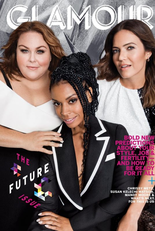 CHRISSY METZ,MANDY MOORE and SUSAN KELECHI WATSON in Glamour Magazine, November 2018