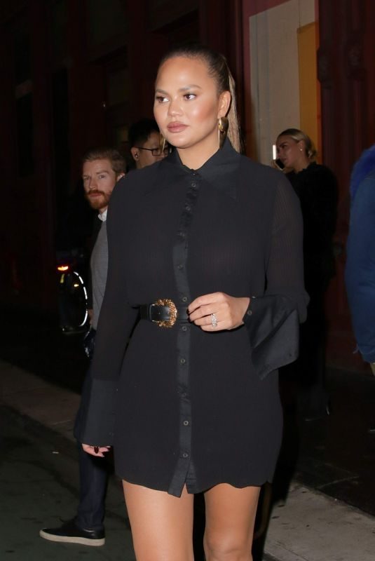 CHRISSY TEIGEN at a Store Opening in New York 10/23/2018